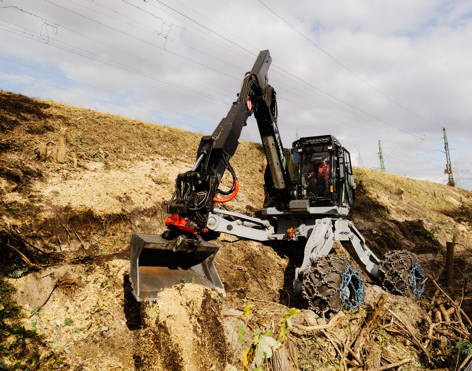 Schreitbaggerarbeiten