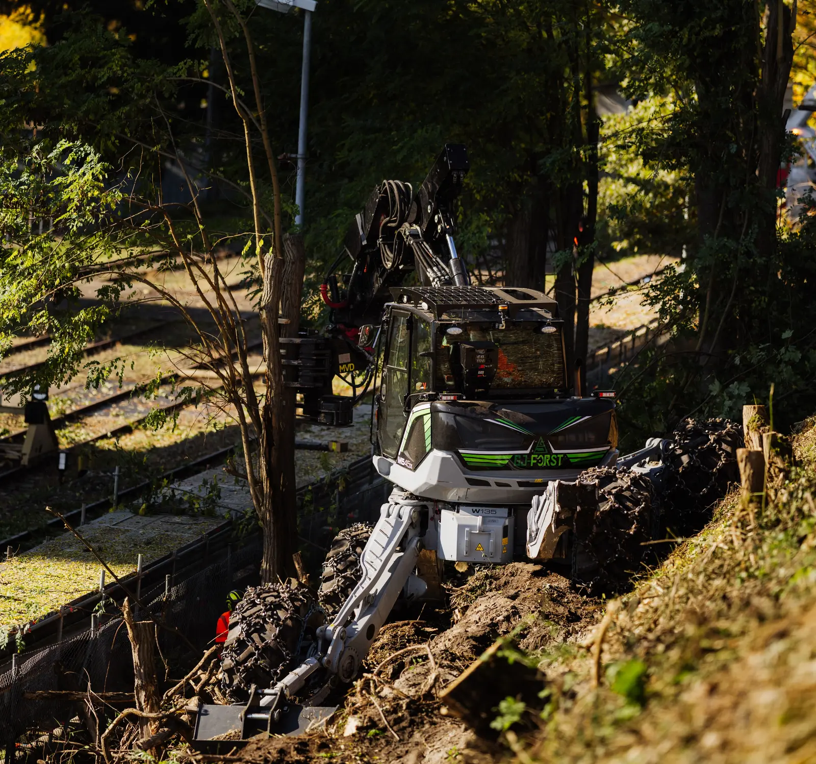 Schreitbaggerarbeiten